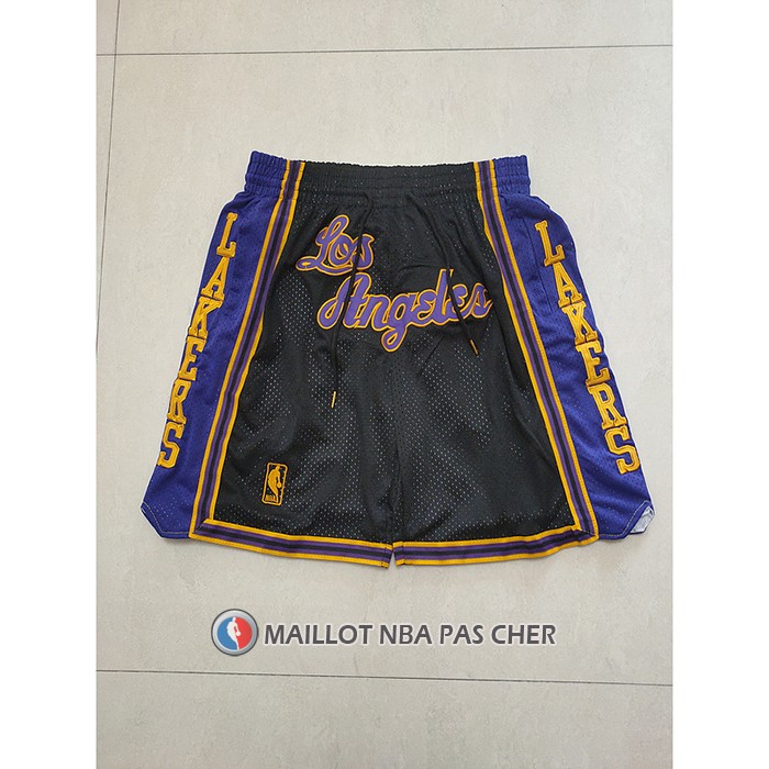 Short Los Angeles Lakers Mitchell & Ness Just Don Noir